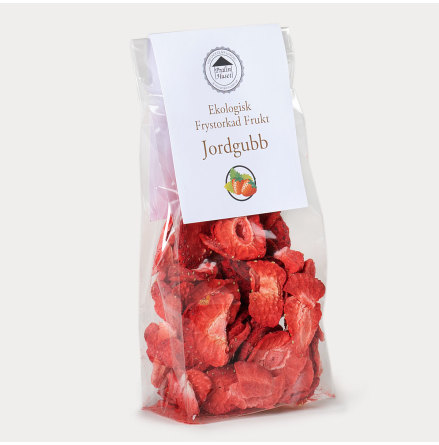 Frystorkade Jordgubbar, Ekologisk