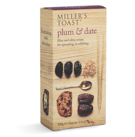 Kex Millers Toast Plommon & Dadel