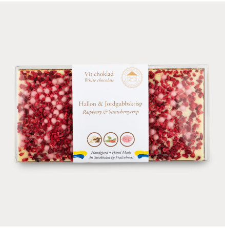 Vit choklad - Hallon & Jordgubb