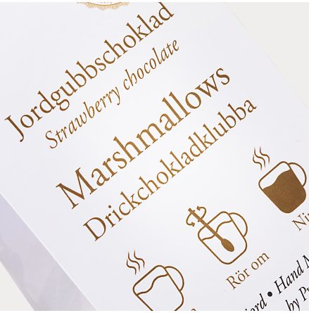 Drickchokladklubba - Jordgubbschoklad & Marshmallows