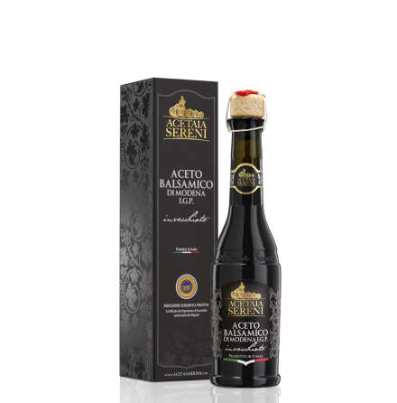 Acetaia Sereni Balsamico di Modena IGP. Lagrad på fat i minst 5 år.